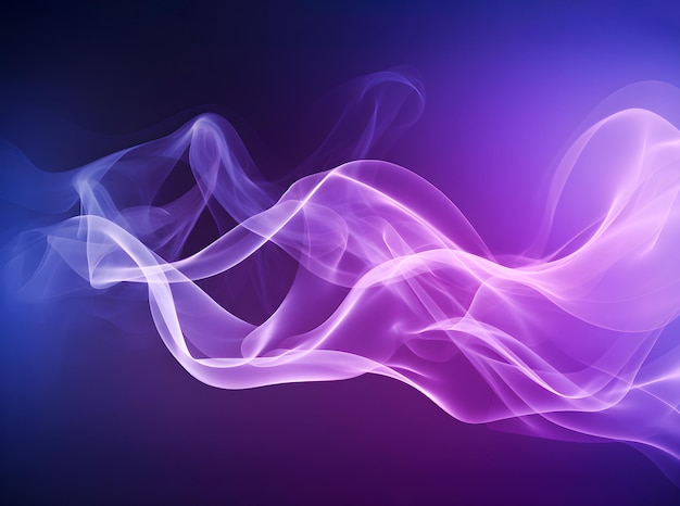 Un fumo viola e blu su uno sfondo scuro Fumo texture di sfondo