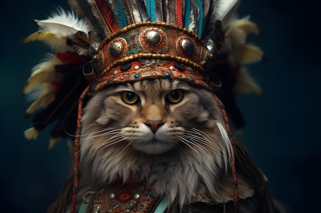 Un gatto in costume dal film Cat