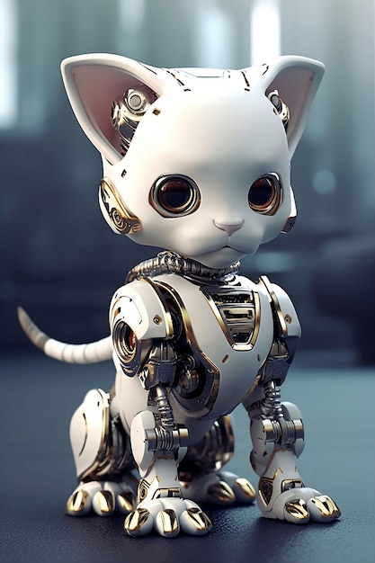 Un gatto robot del futuro