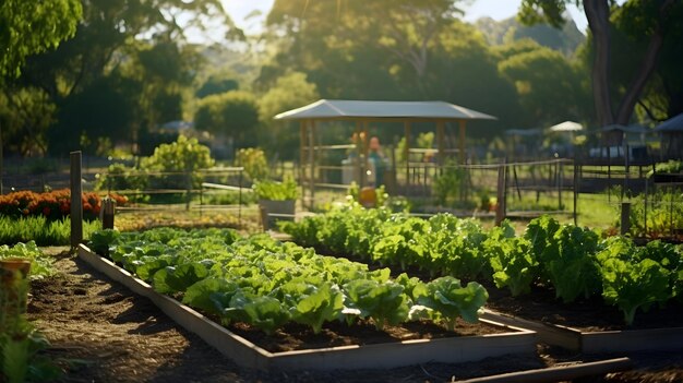 Un giardino comunitario che promuove i prodotti locali e biologici