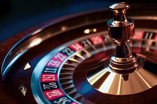 Un gioco d'azzardo Il tavolo della roulette al casinò Generative AI