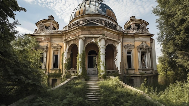 Un grande edificio sormontato da una cupola