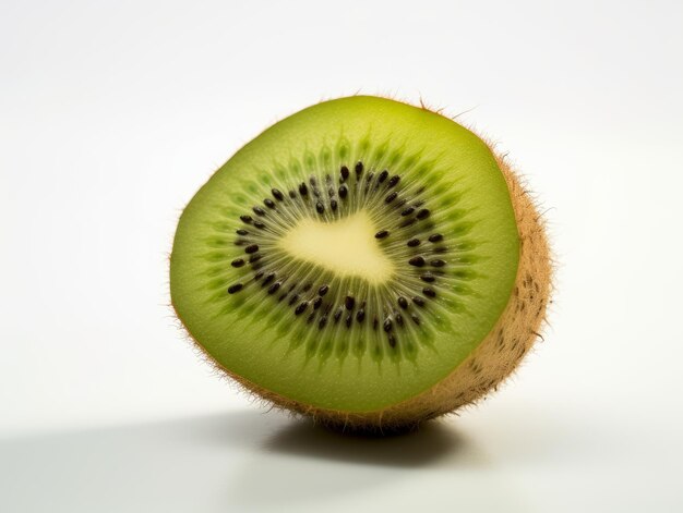 Un grappolo di frutti di kiwi isolati su uno sfondo bianco