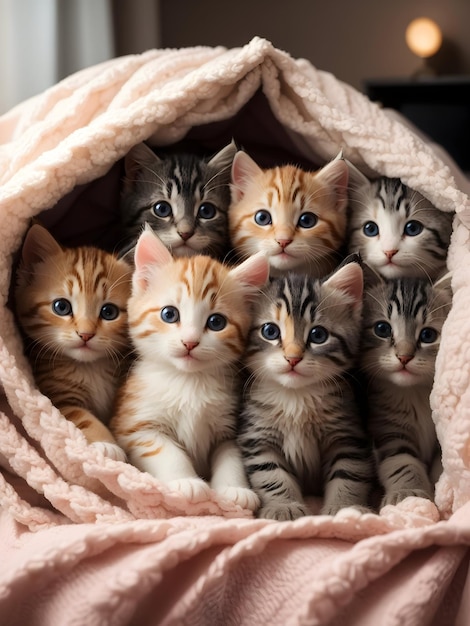 Un_gruppo_di_adorabili_gattini_coccolati_insieme