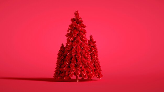 Un gruppo di alberi di Natale