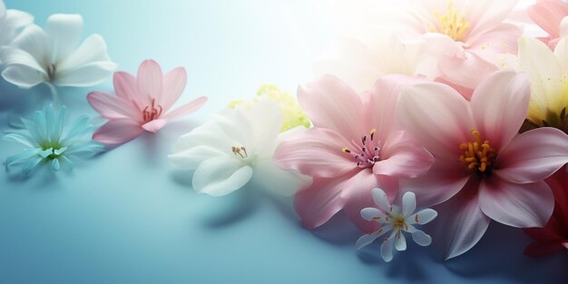 Un gruppo di fiori rosa con centro giallo.