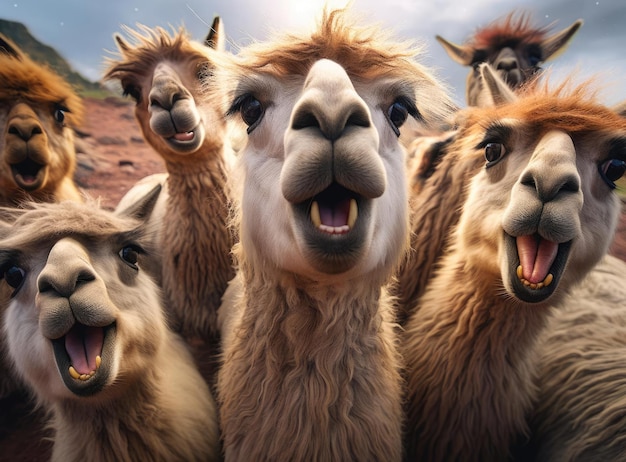 Un gruppo di lama