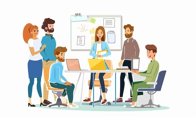 un gruppo di persone sta avendo una conversazione in una sala conferenze