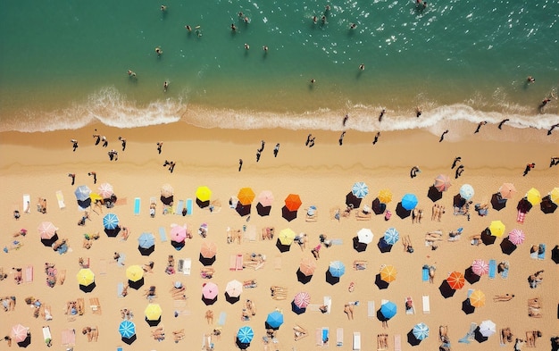 Un gruppo di persone sulla spiaggia