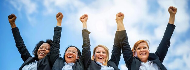 Un gruppo diversificato di persone celebra con gioia mentre esaminano i successi e i risultati dei portafogli di investimento