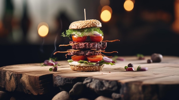 Un hamburger o semplicemente un hamburger è un panino composto da ripieni