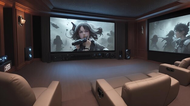 Un home theater con tecnologia audio 8D immersiva