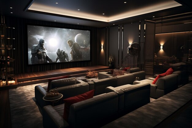 Un home theater ridotto con AI generativa avanzata