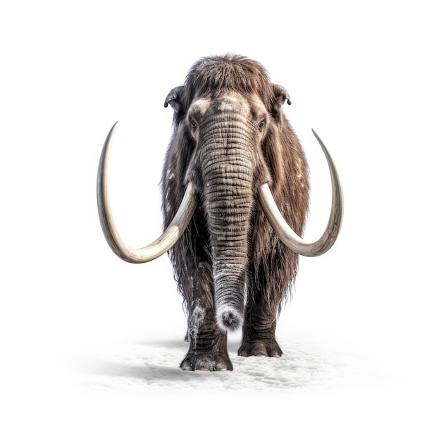 Un'illustrazione di un mammut