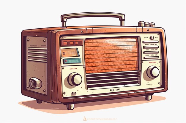 Un'illustrazione di una radio del film A Mile.