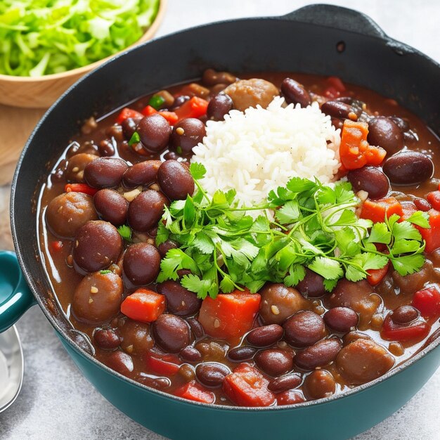 Un'immagine appetitosa del cibo brasiliano