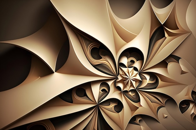 Un'immagine astratta di un gran numero di forme.