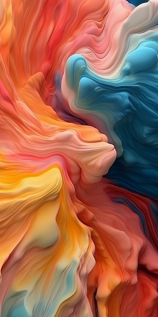 un'immagine colorata di un colorato colorato e astratto immagine di un colorato dipinto astratto colorato