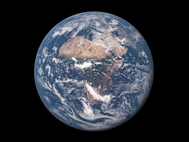 Un'immagine della Terra dalla stazione spaziale.