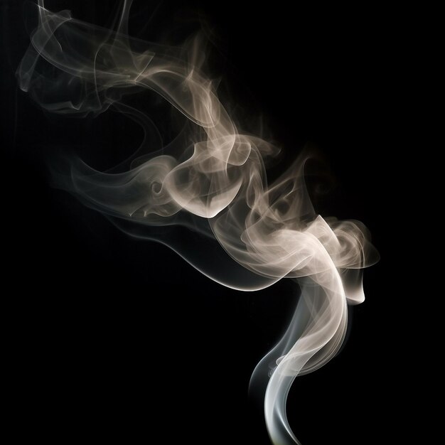 un'immagine di fumo nera con un bordo bianco.