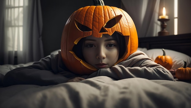 Un'immagine di sfondo della zucca di Halloween