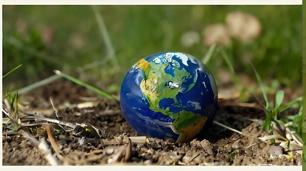 un'immagine di un globo con la terra su di esso