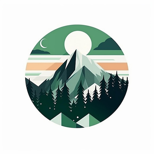 un'immagine di un logo di montagna
