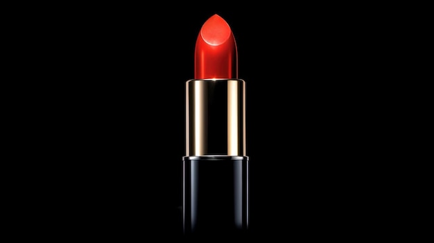 un'immagine di un rossetto rosso isolato nello stile dell'arancione scuro