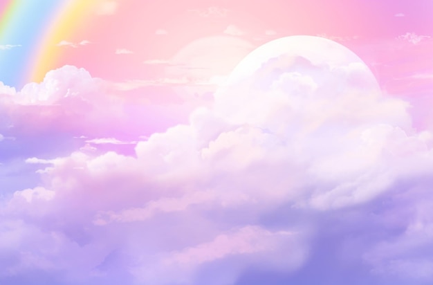un'immagine di un sole e nuvole con un sole sullo sfondo