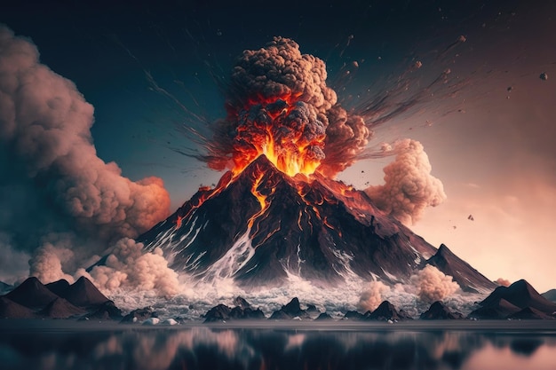 Un'immagine di un vulcano