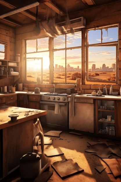 Un'immagine di una cucina nel deserto