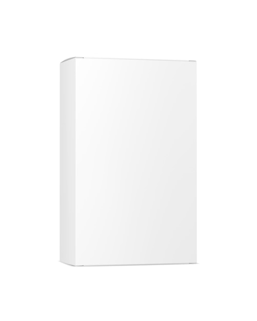un'immagine di una scatola bianca isolata su uno sfondo bianco