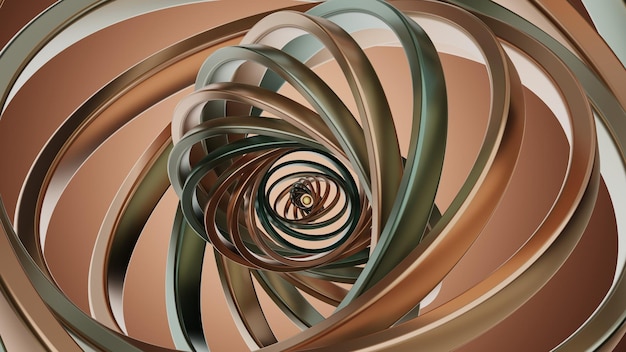 Un'immagine generata dal computer di un disegno a spirale