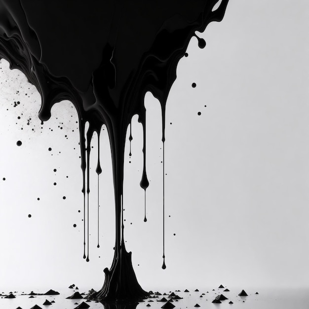 Un'immagine in bianco e nero di un liquido
