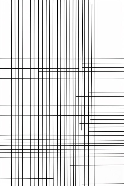 un'immagine in bianco e nero di una griglia di linee generative ai