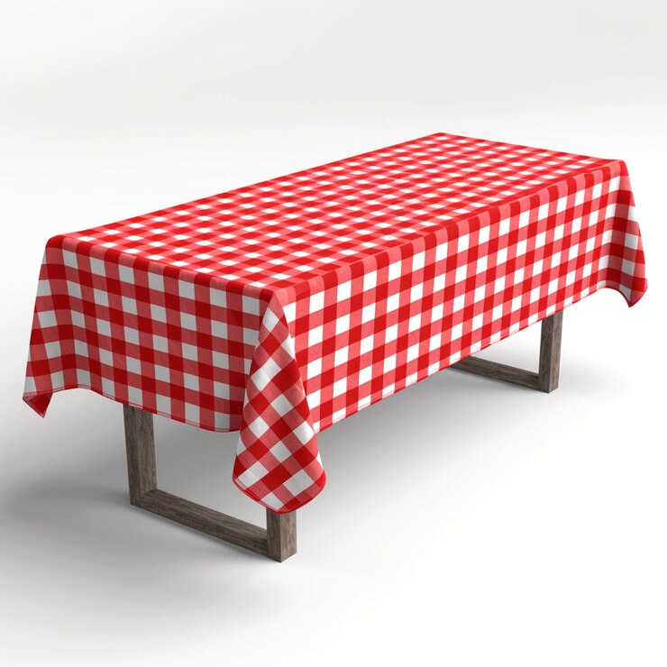 un'immagine ravvicinata di tessuto di camicia gingham ricamato