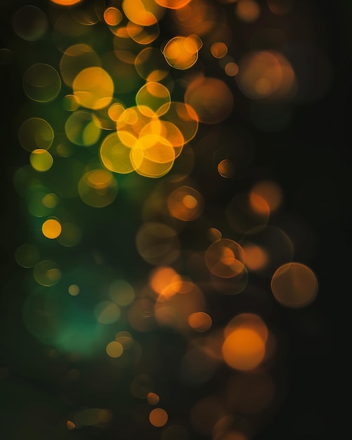un'immagine sfocata di una luce verde con uno sfondo verde