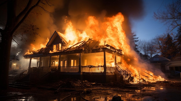 Un incendio domesticoA