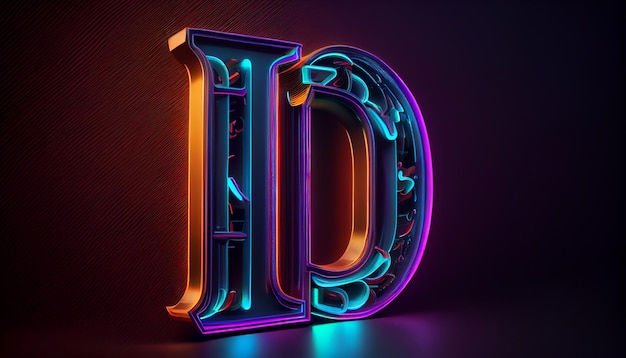 Un'insegna al neon con scritto "Id".