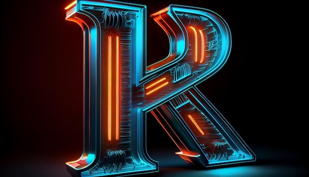 Un'insegna al neon con su scritto r