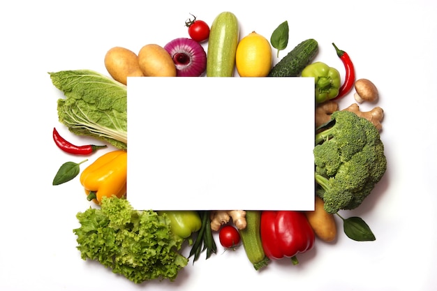 un insieme di diverse verdure fresche da vicino un'alimentazione sana