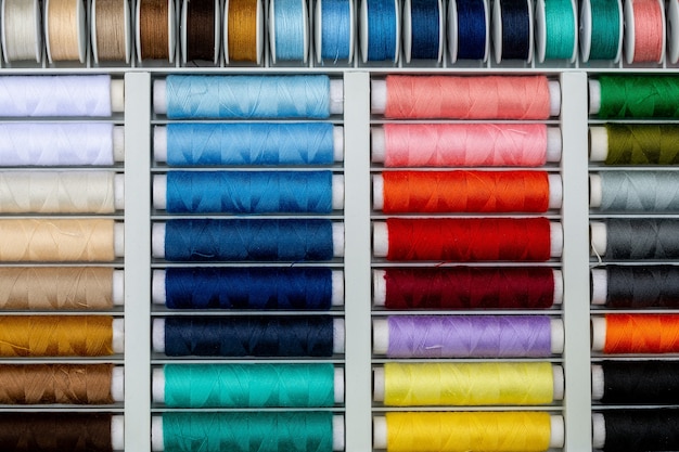 Un insieme di fili in diversi colori.