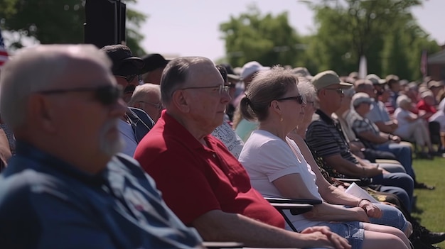 Un intenso concerto tributo al Memorial Day che rende omaggio ai soldati caduti e alle loro famiglie attraverso voci potenti e brani strumentali emozionanti Generato dall'IA