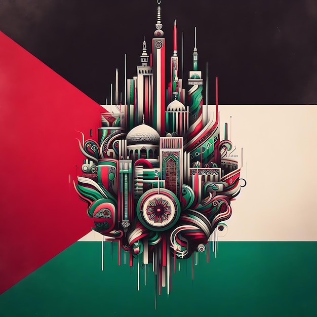 Un'interpretazione unica e diversificata della bandiera palestinese
