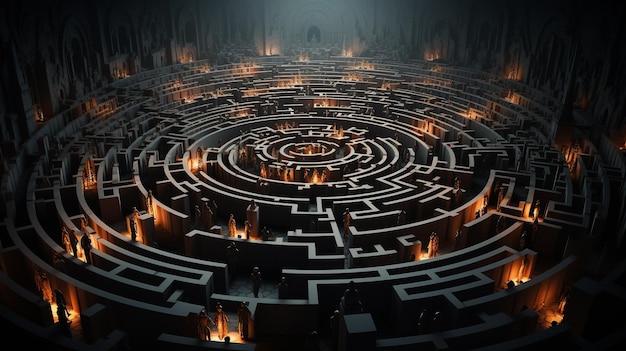 Un intricato labirinto di ombre
