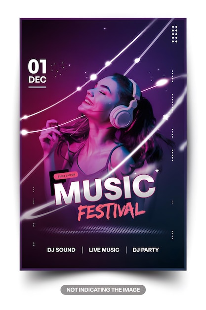 Un invito a un festival musicale.