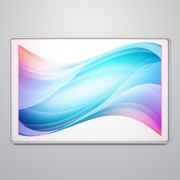 un iPad con un disegno astratto colorato sullo schermo