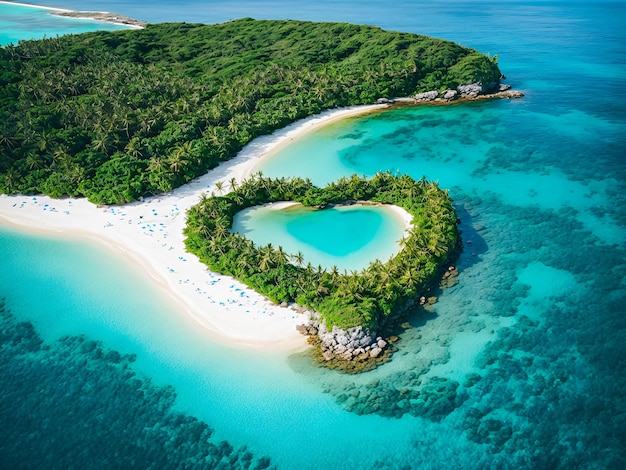 Un'isola a forma di cuore