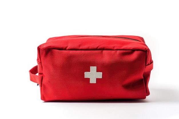 un kit di pronto soccorso rosso