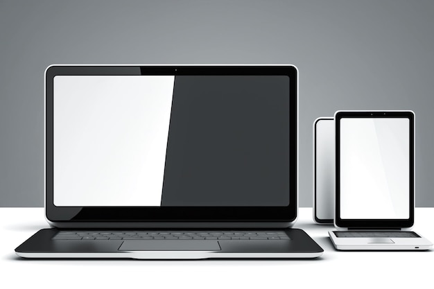 Un laptop con uno schermo bianco che dice bianco su di esso